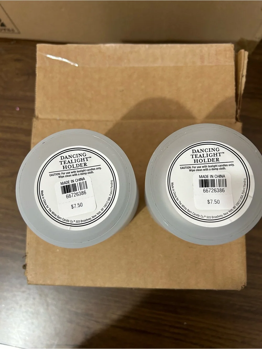 Frosted Snowflake Glass Tealight Holders - White (Set of 2)